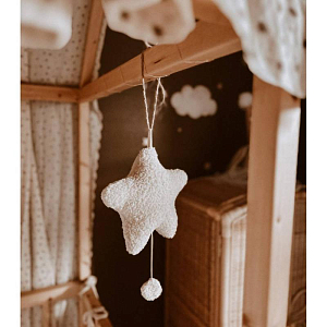 Мобиль музыкальный с подсветкой Mrs. Ertha "Star", ванильный